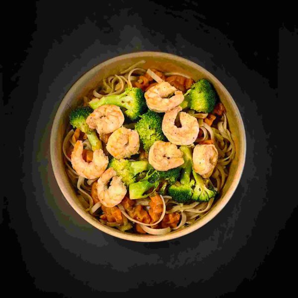 Nouilles chinoises crevettes