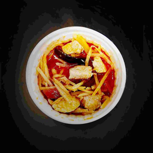 Poulet curry rouge