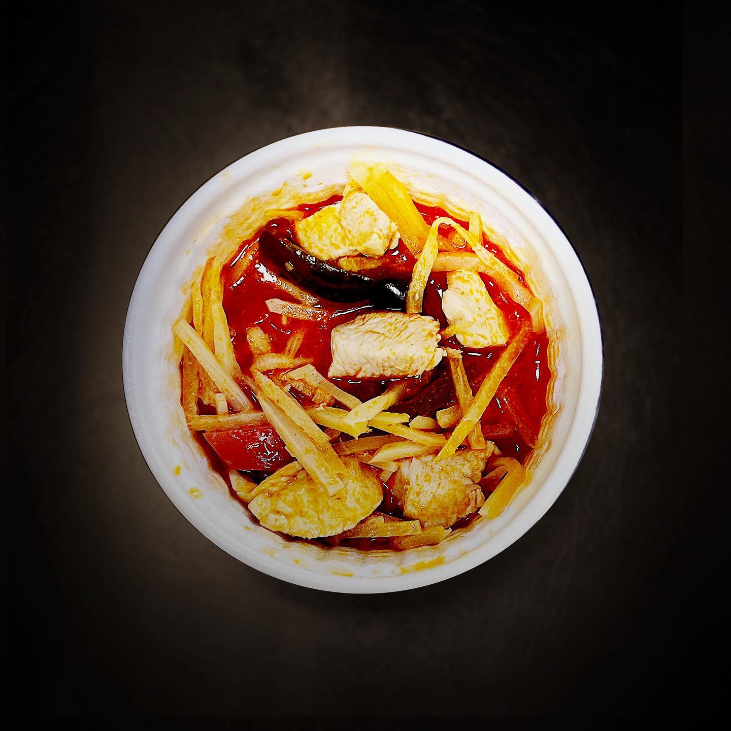 Poulet curry rouge Poulet
